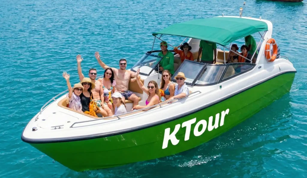 Cano đưa khách đi tour đảo KtourNhaTrang
